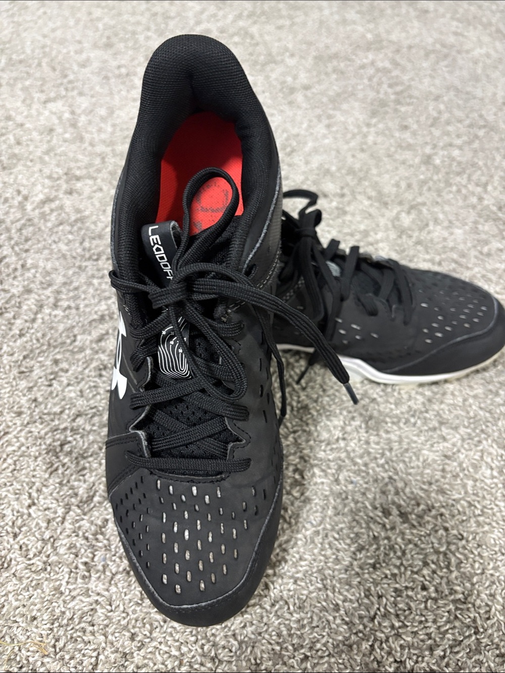 Under Armour Black Women's Sneakers with Red Insole